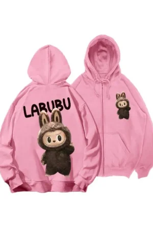Labubu The Monster Pink Hoodie