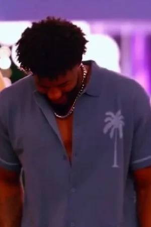 Love Island USA S07 Chris Seeley Palm Shirt