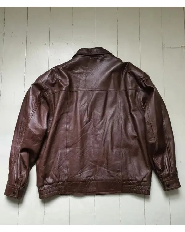 Pushers S01 Brown Leather Jacket