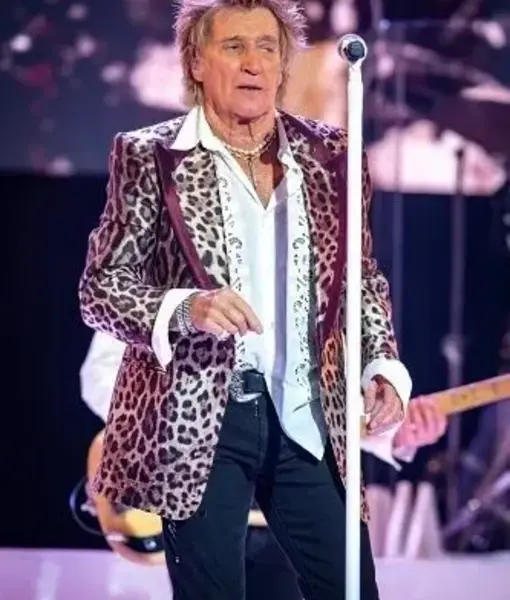 Rod Stewart Royal Hospital Leopard Coat