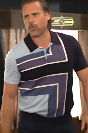 The Young And The Restless Nick Newman Colorblock Polo Shirt