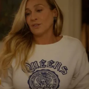 And Like That Sarah Jessica Parker Crewneck Queens College Sweatshirt