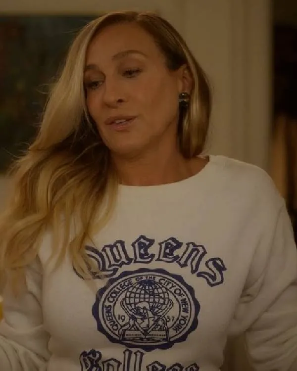 And Like That Sarah Jessica Parker Crewneck Queens College Sweatshirt