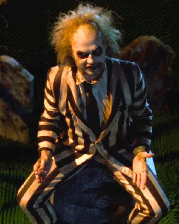 Beetlejuice Beetlejuice Michael Keaton Striped Suit