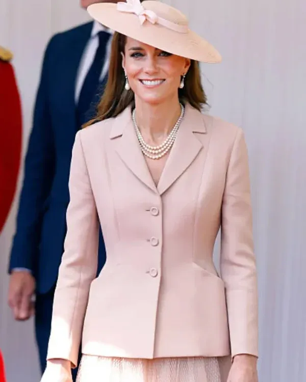 Kate Middleton Royal Dais Front Pink Blazer