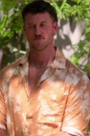 Perfect Match S03 Clayton Echard Tie Dye Print Shirt