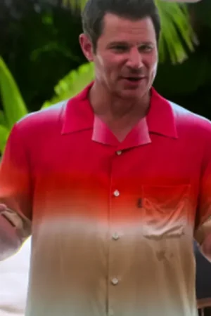 Perfect Match S03 Nick Lachey Orange Ombre Shirt