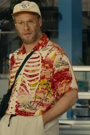 Platonic S02 Seth Rogen Skeleton Printed Shirt