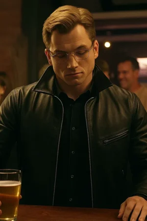 Smoke 2025 Dave Gudsen Black Leather Jacket