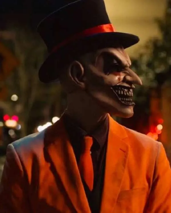 The Jester 2023 Michael Sheffield Orange Costume