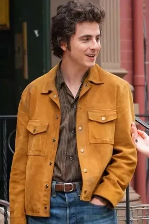 A Complete Unknown Timothée Chalamet Suede Jacket