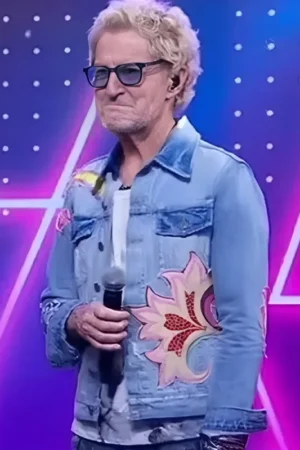 Good Morning America Kevin Cronin Floral Denim Jacket