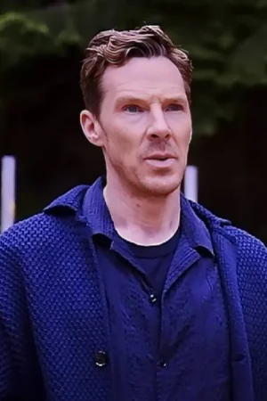 The Roses Benedict Cumberbatch Blue Crochet Coat