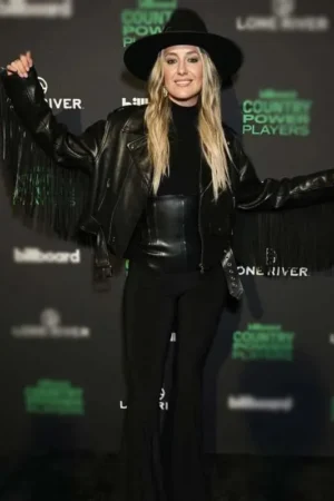 Lainey Wilson Fringe Black Jacket