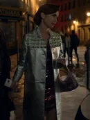 Emily In Paris S02 Lily Collins Silver Coat