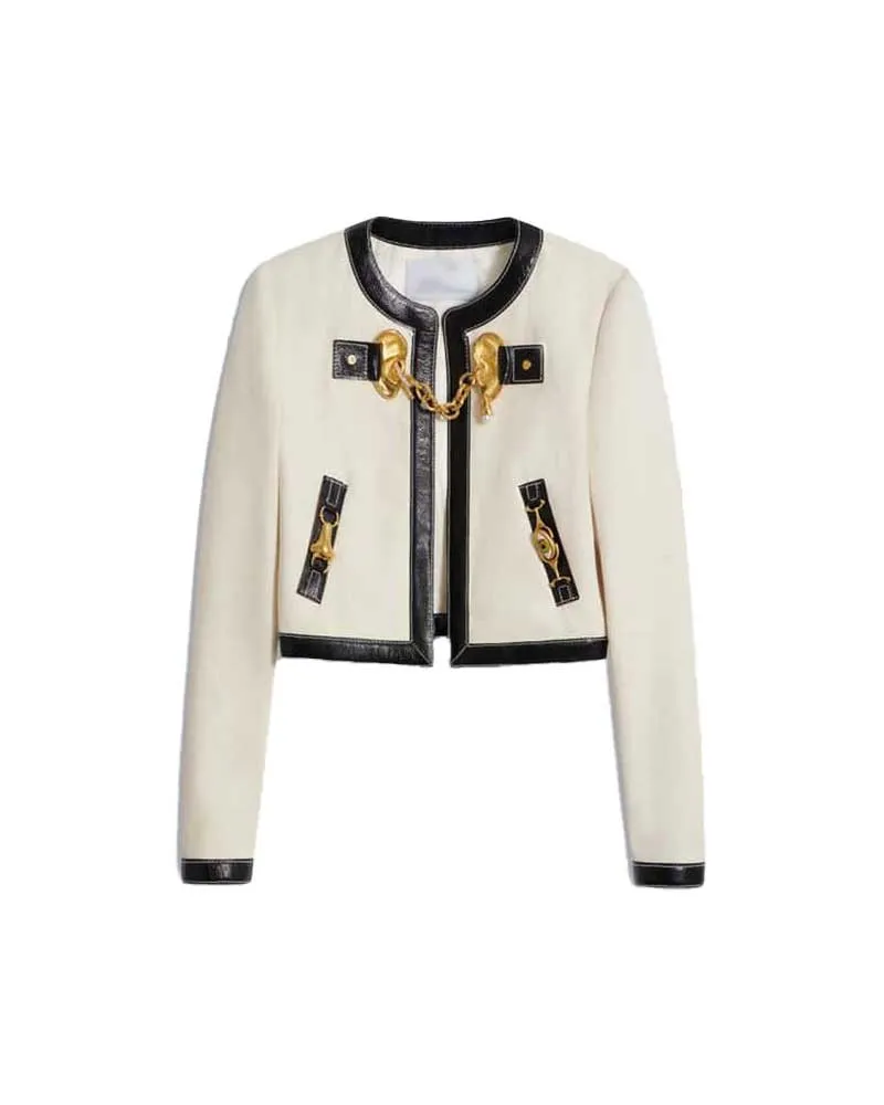 Emily In Paris S03 Camille Razat White Jacket