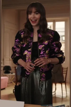 Lily Collins Emily in Paris Season 3 Jacket