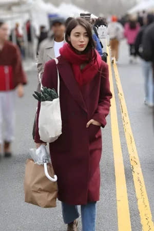 Los Angeles Caylee Cowan Maroon Coat