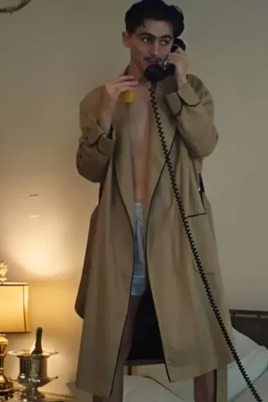 Marty Supreme Timothée Chalamet Beige Coat