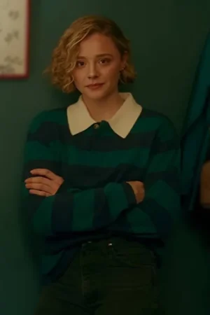Oh What Fun Chloë Grace Moretz Striped Polo Shirt