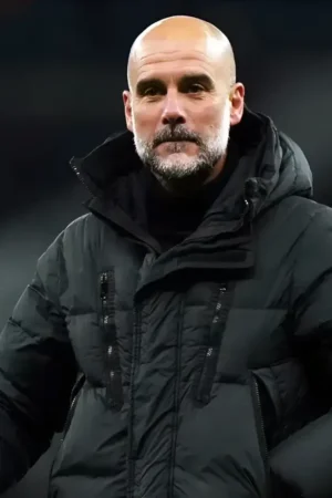 Pep Guardiola Black Puffer Coat