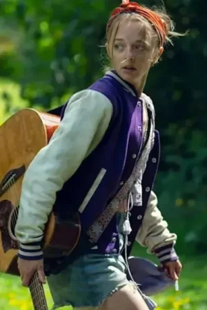Run Away 2026 Ellie de Lange Purple Varsity Jacket