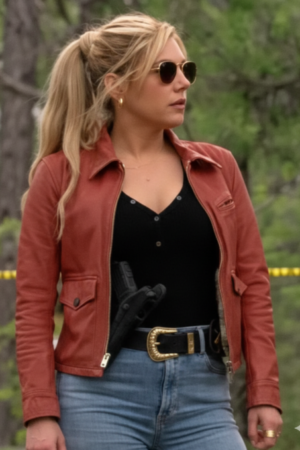 Big Sky S3 Katheryn Winnick Leather Jacket