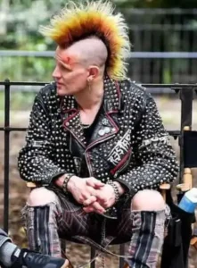 Caught Stealing 2025 Matt Smith Studded Leather Jacket