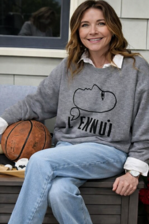 Shrinking S02 Liz Grey Oversized Sweatshirt
