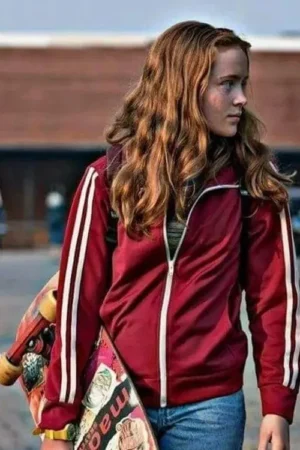 Stranger Things S04 Sadie Sink Red Track Jacket