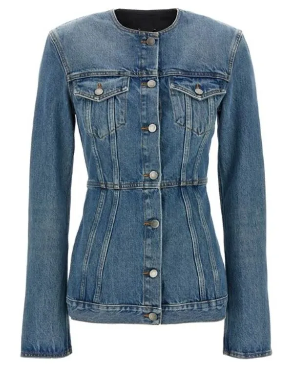 The Voice S28 Kelsea Ballerini Denim Collarless Jacket1