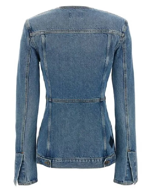 The Voice S28 Kelsea Ballerini Denim Collarless Jacket2