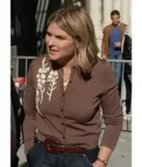Today Jenna Bush Hager Brown Floral Cardigan