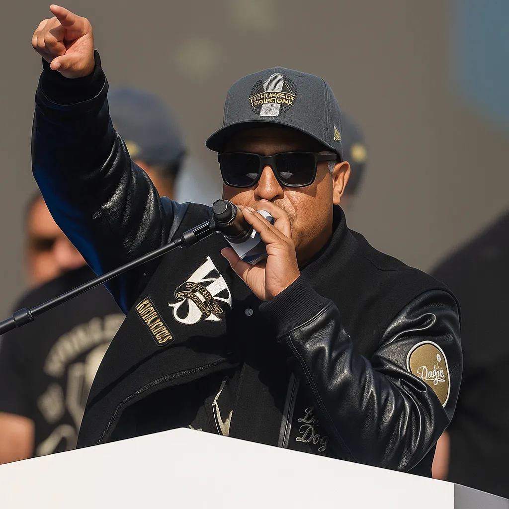 Dave Roberts Dodgers Championship Parade Jacket