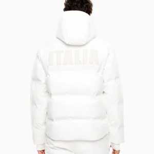 Winter Olympics 2026 Team Italy White Puffer Jacket
