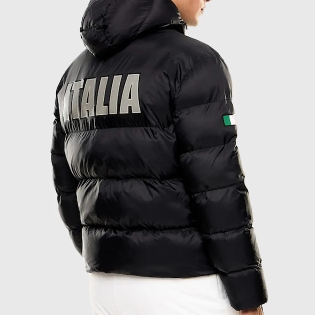 Olympics Black Puffer Jacket