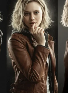 Resident Evil Requiem Grace Ashcroft Brown Leather Jacket