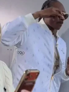 Snoop Dogg White Winter Olympics Milano Cortina 2026 Jacket