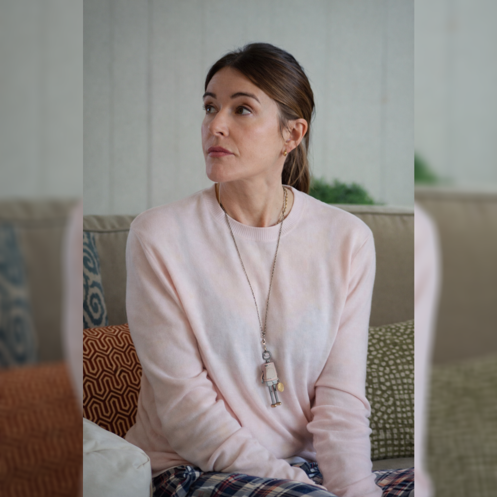 Shrinking S03 Christa Miller Pink Sweater