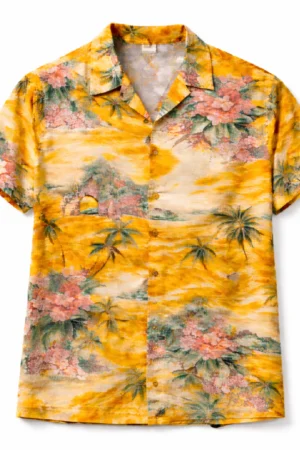 Josh Lucas Hawaiian Yellow Shirt