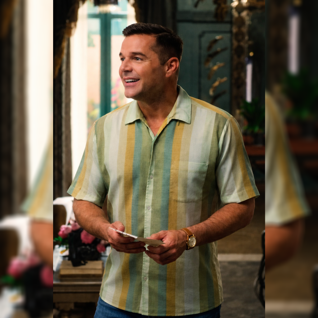 Palm Royale S02 Robert Multicolor Striped Shirt