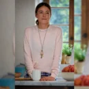 Shrinking Christa Miller Pink Sweater