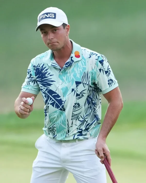 Viktor Hovland Travelers Championship 2026 Polo Shirt